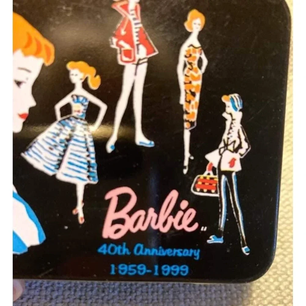 Vintage Barbie 40th Anniversary Mini Tin Lunch Box 1997 Hallmark Mattel 1959-99